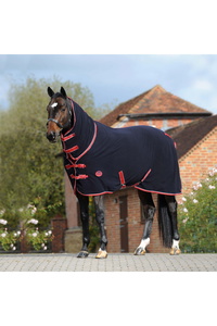 Weatherbeeta Fleece Cooler Combo Neck Rug - Navy